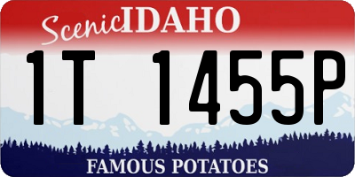 ID license plate 1T1455P