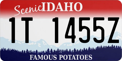 ID license plate 1T1455Z
