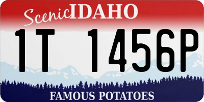 ID license plate 1T1456P