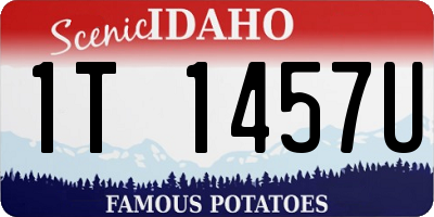ID license plate 1T1457U