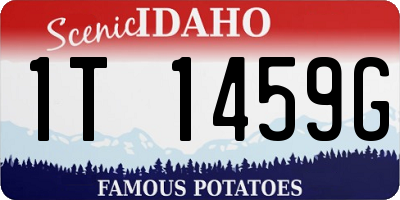 ID license plate 1T1459G