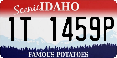 ID license plate 1T1459P