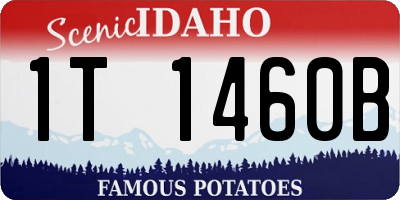 ID license plate 1T1460B
