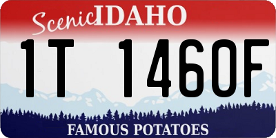 ID license plate 1T1460F