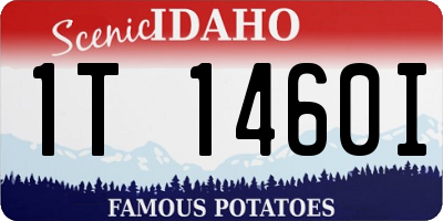ID license plate 1T1460I