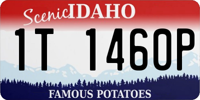 ID license plate 1T1460P