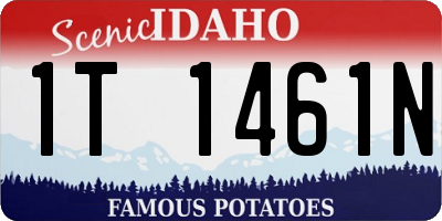 ID license plate 1T1461N
