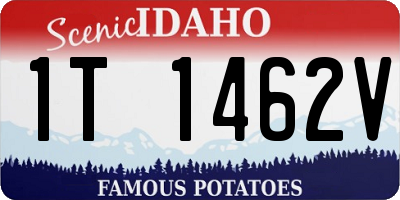 ID license plate 1T1462V