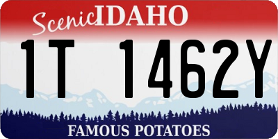 ID license plate 1T1462Y