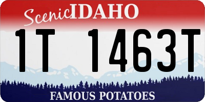 ID license plate 1T1463T