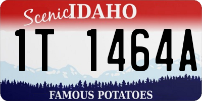 ID license plate 1T1464A