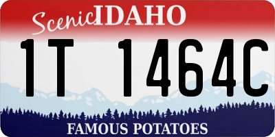 ID license plate 1T1464C