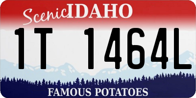 ID license plate 1T1464L