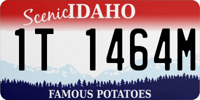 ID license plate 1T1464M