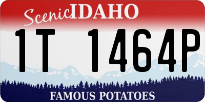 ID license plate 1T1464P