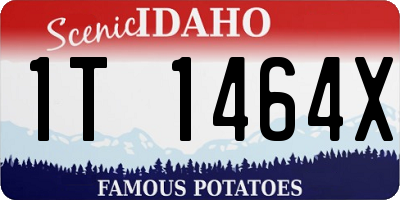 ID license plate 1T1464X