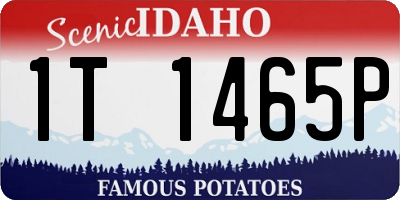 ID license plate 1T1465P
