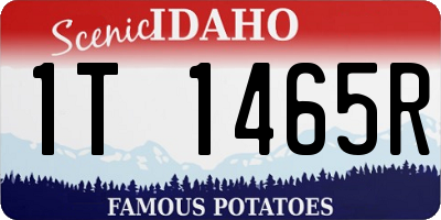 ID license plate 1T1465R