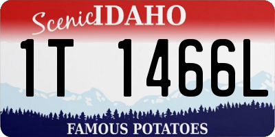ID license plate 1T1466L