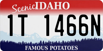 ID license plate 1T1466N