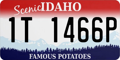 ID license plate 1T1466P