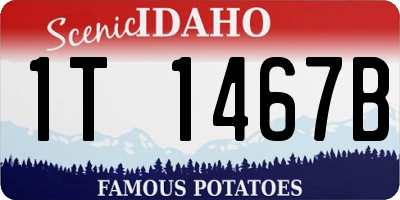 ID license plate 1T1467B
