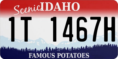 ID license plate 1T1467H