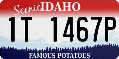 ID license plate 1T1467P