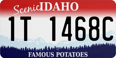 ID license plate 1T1468C