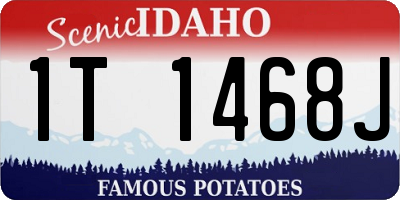 ID license plate 1T1468J