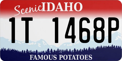 ID license plate 1T1468P