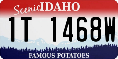 ID license plate 1T1468W