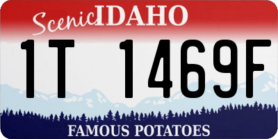 ID license plate 1T1469F