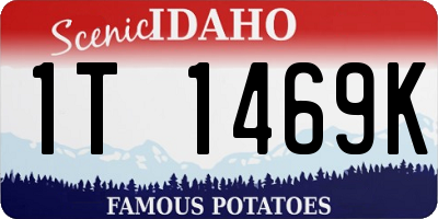 ID license plate 1T1469K