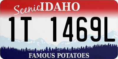 ID license plate 1T1469L