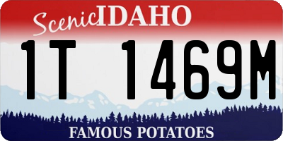 ID license plate 1T1469M