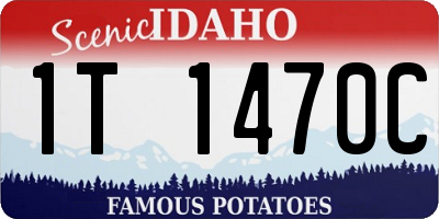 ID license plate 1T1470C