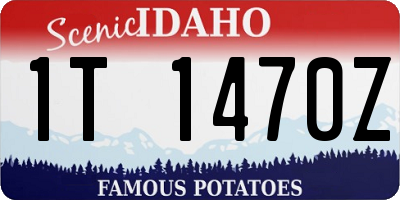 ID license plate 1T1470Z