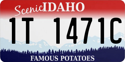 ID license plate 1T1471C