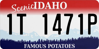 ID license plate 1T1471P