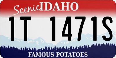 ID license plate 1T1471S
