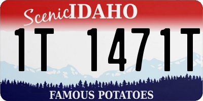 ID license plate 1T1471T