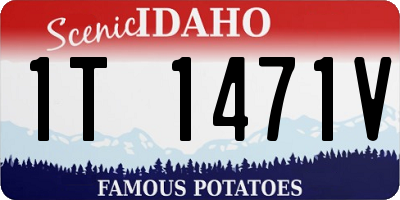 ID license plate 1T1471V