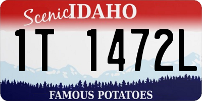 ID license plate 1T1472L