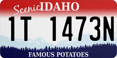 ID license plate 1T1473N
