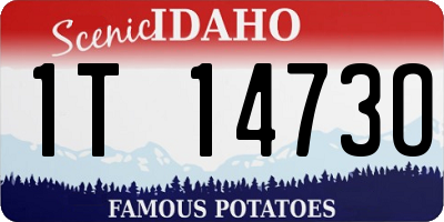 ID license plate 1T1473O