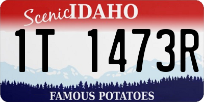 ID license plate 1T1473R