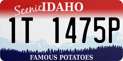 ID license plate 1T1475P