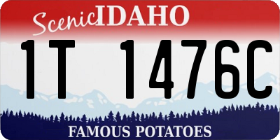 ID license plate 1T1476C