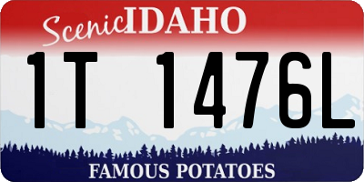 ID license plate 1T1476L